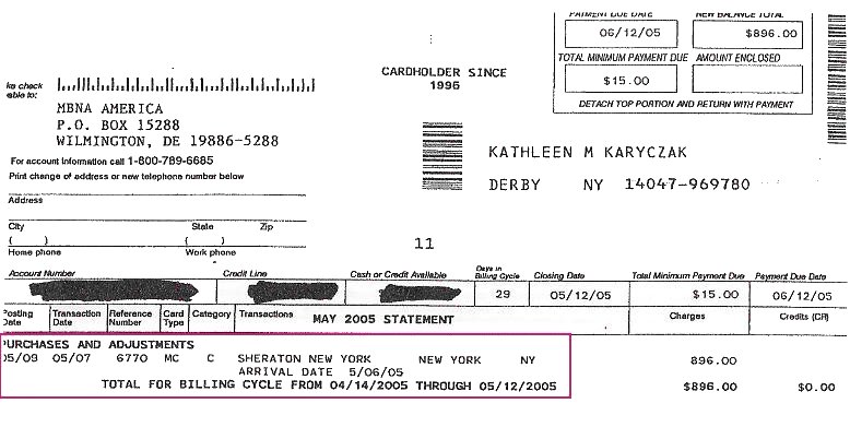 krayczak proof of payment